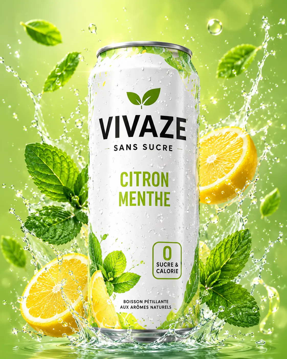 Canette Vivaze Citron Menthe