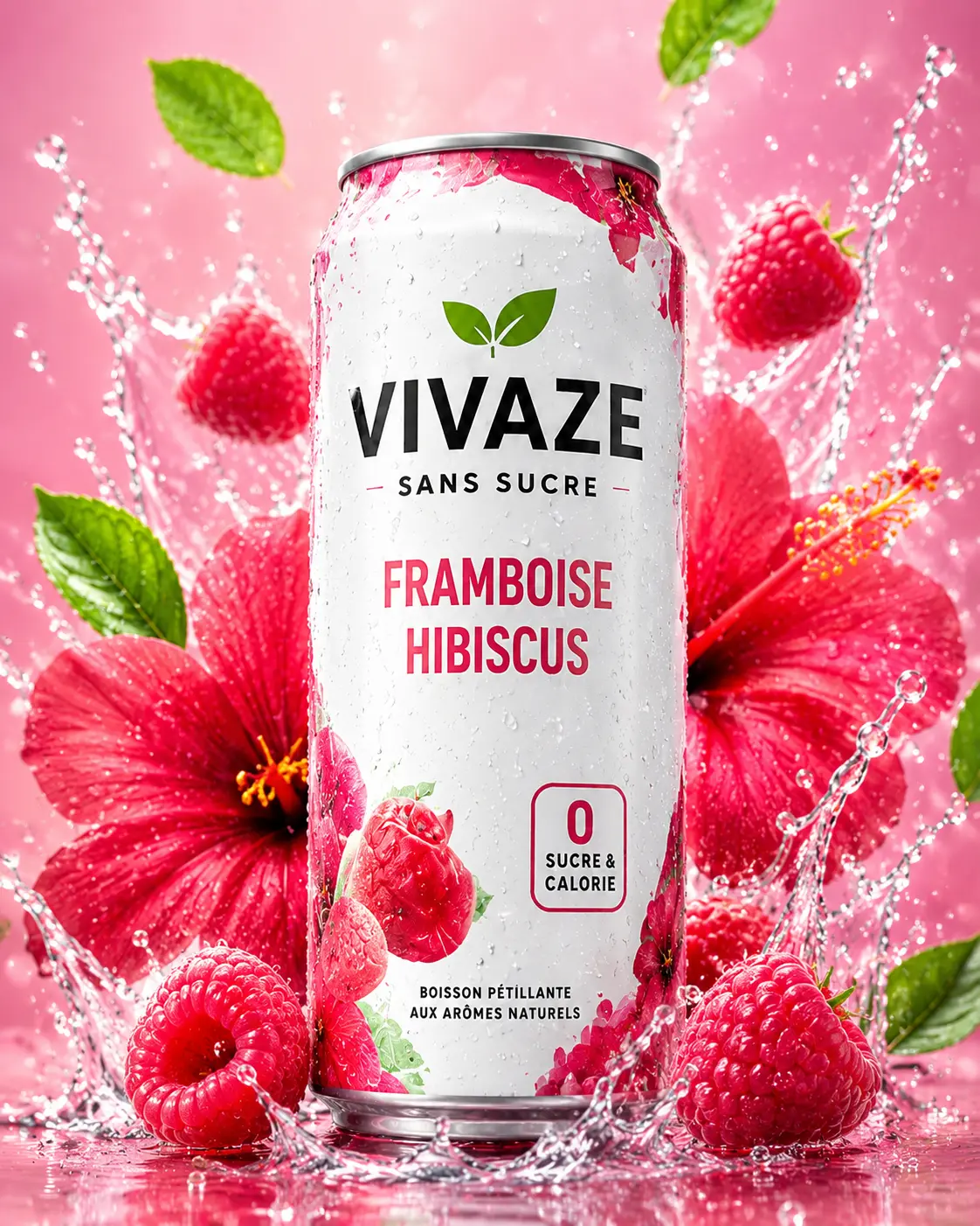 Canette Vivaze Framboise Hibiscus